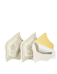 Cushioned anti-friction heel patches.