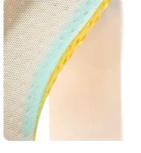 Layered cleaning sponge.