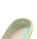 U-shaped shoe insole.