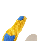 Yellow honeycomb sport insole.