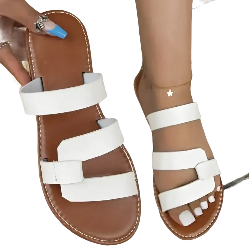 Comfy Leather Slides Your Feet Will Love Women’s Solid Color