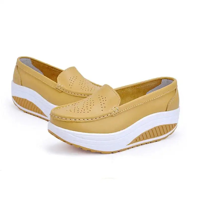 Sweet Autumn Women Platform Loafers Shoes Ladies