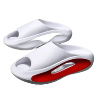 White platform slides.