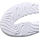 White shoe sole with topographic pattern.