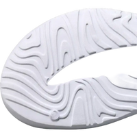 White shoe sole with topographic pattern.