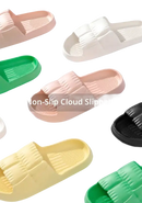 Colorful non-slip cloud slippers.