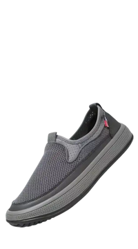 Gray mesh slip-on casual sneakers perfect for men’s summer shoes breathable summer shoes mesh