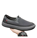 Gray mesh slip-on shoes the perfect casual sneakers for men’s summer shoes breathable comfort