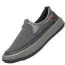 Gray mesh slip-on shoe from Comfy Summer Shoes, perfect for trendy men’s summer shoes