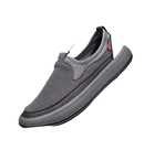 Gray mesh slip-on shoe from Comfy Summer Shoes, trendy breathable men’s summer shoes