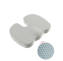 Ergonomic seat cushion with non-slip bottom.