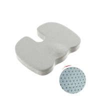 Ergonomic seat cushion with non-slip bottom.