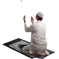 Muslim man praying.