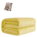 Folded yellow blanket.