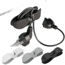 Cord organizer attached to appliance.