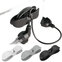 Cord organizer attached to appliance.