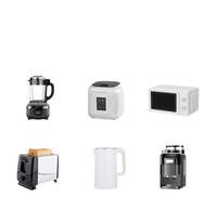 Kitchen appliances collage.