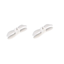 Two white plastic clips.