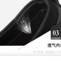 Cotton Leather Shoes Men Formal Dress Shoes Luxury Business Oxford Male Office Wedding Dress Shoes for Men Winter New