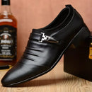 Cotton Leather Shoes Men Formal Dress Shoes Luxury Business Oxford Male Office Wedding Dress Shoes for Men Winter New