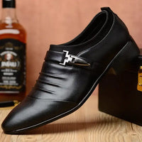Cotton Leather Shoes Men Formal Dress Shoes Luxury Business Oxford Male Office Wedding Dress Shoes for Men Winter New