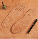 Real Cowhide Insole Leather Shoes Boots Shoe Inserts Soft Breathable Deodorant Anti-slip Template Shock Absorbing
