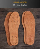 Real Cowhide Insole Leather Shoes Boots Shoe Inserts Soft Breathable Deodorant Anti-slip Template Shock Absorbing
