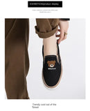 Little Bear Women’s Vulcanize Shoes Comfortable and Casual Slip-On Flat Shoes Slip-Ons Women Shoes Zapatillas De Mujer