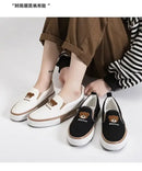 Little Bear Women’s Vulcanize Shoes Comfortable and Casual Slip-On Flat Shoes Slip-Ons Women Shoes Zapatillas De Mujer