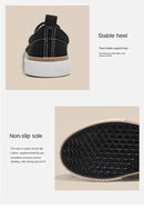 Little Bear Women’s Vulcanize Shoes Comfortable and Casual Slip-On Flat Shoes Slip-Ons Women Shoes Zapatillas De Mujer