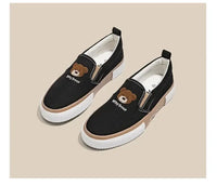 Little Bear Women’s Vulcanize Shoes Comfortable and Casual Slip-On Flat Shoes Slip-Ons Women Shoes Zapatillas De Mujer