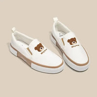 Little Bear Women’s Vulcanize Shoes Comfortable and Casual Slip-On Flat Shoes Slip-Ons Women Shoes Zapatillas De Mujer