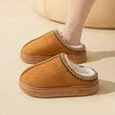 Platform Fluffy Slippers Women House Flats Fashion Plush Winter Designer Shoes Ladies Home Elegant Casual Footwear