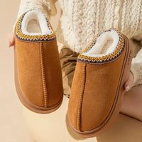 Platform Fluffy Slippers Women House Flats Fashion Plush Winter Designer Shoes Ladies Home Elegant Casual Footwear