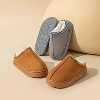 Platform Fluffy Slippers Women House Flats Fashion Plush Winter Designer Shoes Ladies Home Elegant Casual Footwear