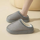 Platform Fluffy Slippers Women House Flats Fashion Plush Winter Designer Shoes Ladies Home Elegant Casual Footwear