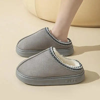 Platform Fluffy Slippers Women House Flats Fashion Plush Winter Designer Shoes Ladies Home Elegant Casual Footwear