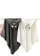 Hooded animal-themed towels.