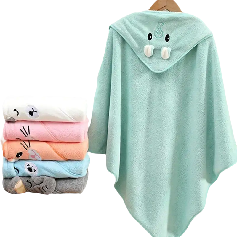 Cozy Coral Hooded Baby Wrap Blanket Critter Chaos