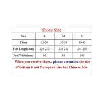 Chinese shoe size chart.