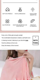 Wearable Style Bath Towels Soft Absorbent Towel Dress Thickened Water Absorbing Bathrobe Wearable Camisole Coral Fleece