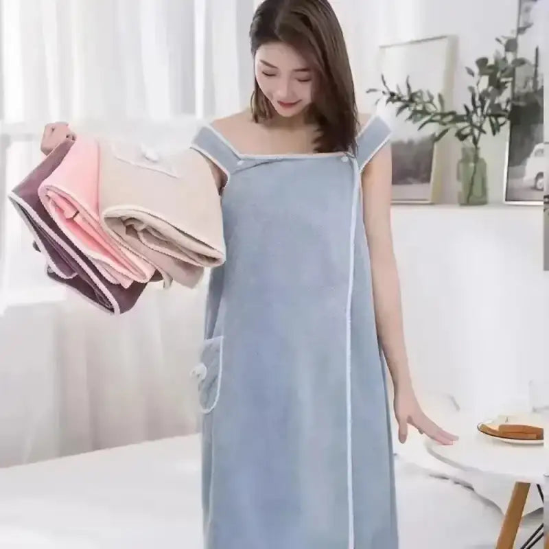 CozyCam Coral Towel Dress