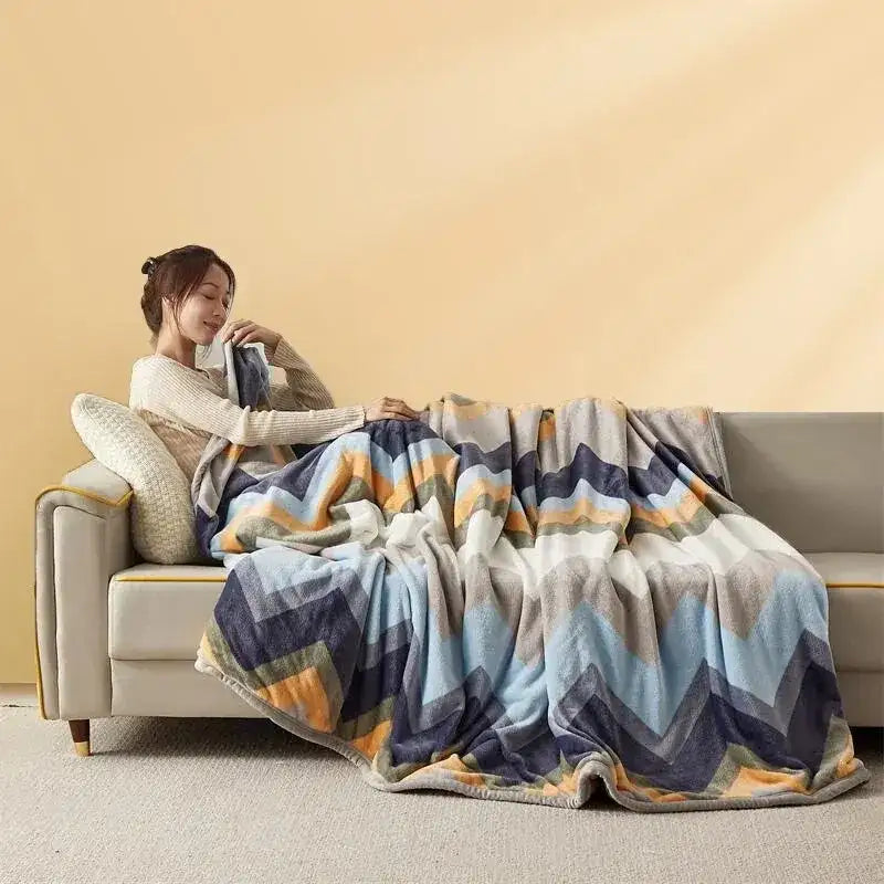 CozyCloud Extra Soft Flannel Nap Blanket