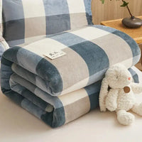 Extra Soft Flannel Blanket Thickened Nap Air Conditioning Blanket - 2 / 200x230cm