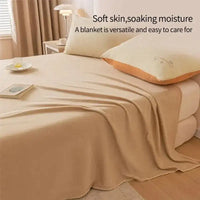 Extra Soft Flannel Blanket Thickened Nap Air Conditioning Blanket - 4 / 150x200cm