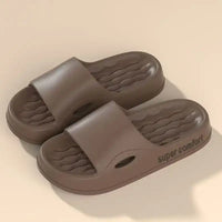 Thick Platform Slippers for Women Home Soft Sole Pillow Slides Sandals Woman Summer Beach Non Slip Flip Flops Bathroom