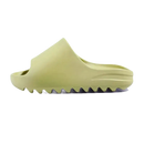 Olive green slide sandal.