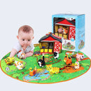 Jungle Farm Adventure Play Blanket for Babies 🧸🌿 - Farm game blanket