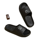 Black cartoon bear-themed slides.