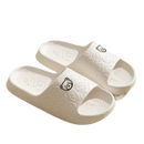 White bear-themed slide sandals.